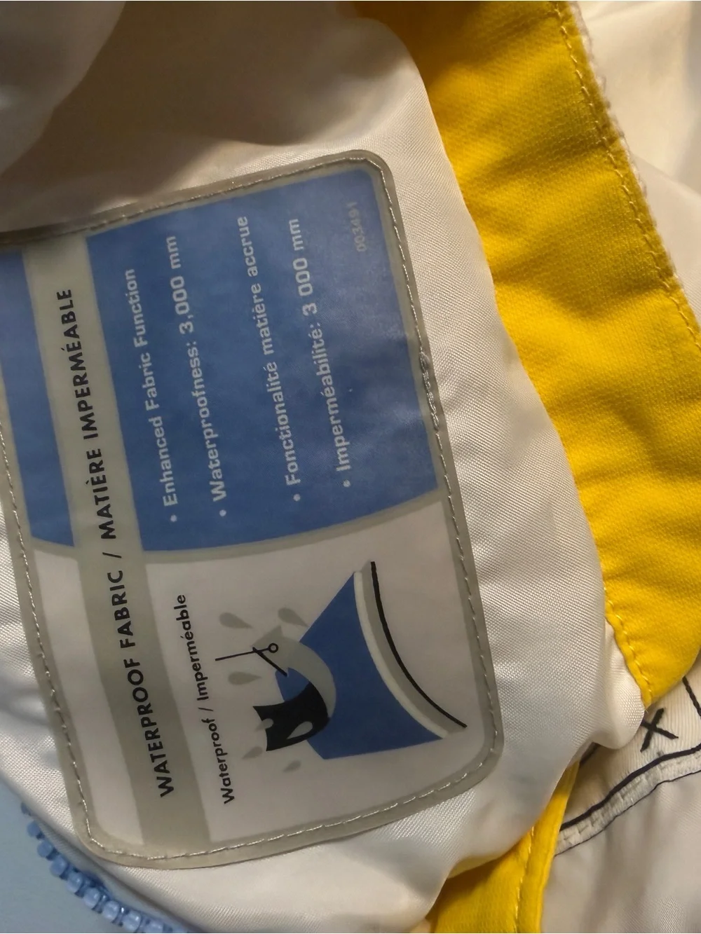Columbia Kids‎ Cream, Light Blue & Yellow Ski Jacket